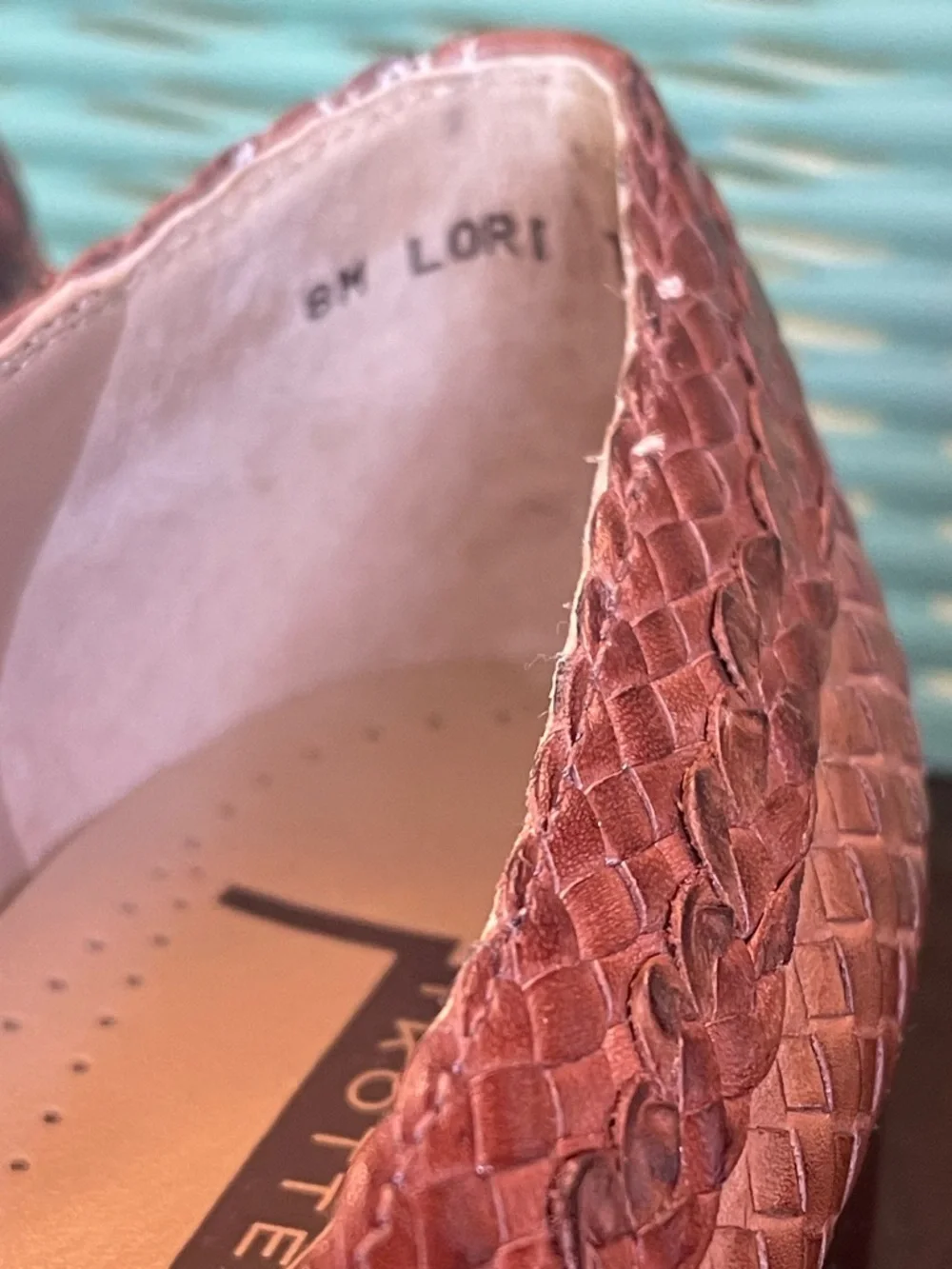 Trotters Lori Womens Brown Leather Woven Slip On Loafers, SZ 8 - Picture 6 of 7
